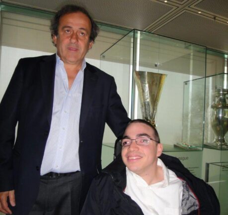 Ismaël rencontre Michel Platini