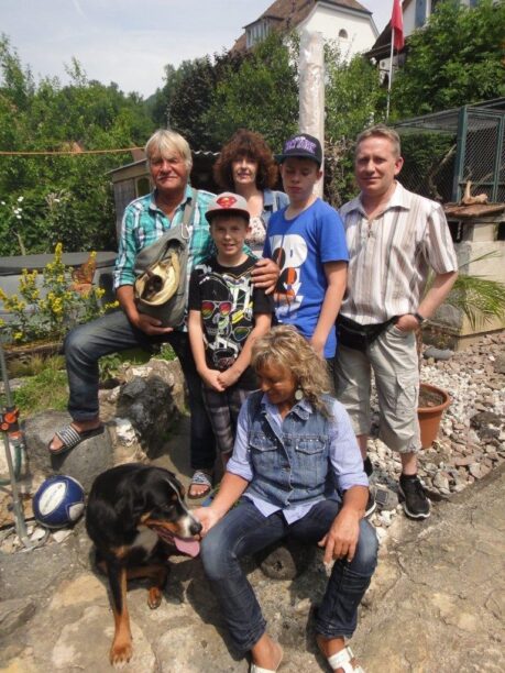 Franck avec sa famille