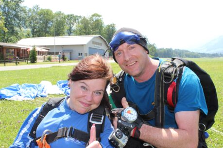 Nadine fait de la chute libre 