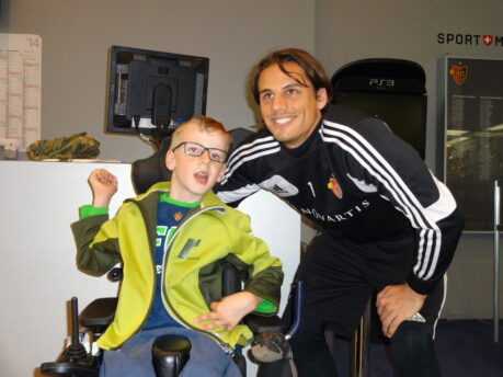 Jannis mit seinem Idol Yann Sommer