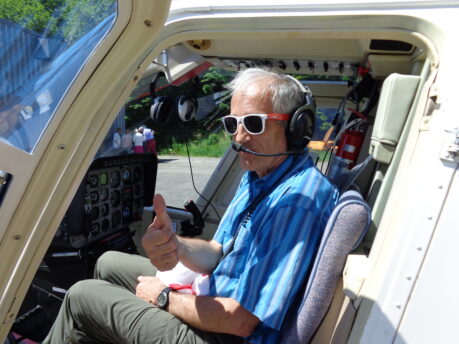 Jörg als Co-Pilot unterwegs